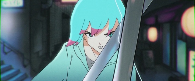 Video Reference: Anime, Cartoon, Snapshot, Mouth, Black hair, Long hair, Fictional character, Artwork, Cg artwork