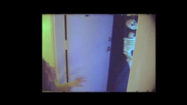 Video Reference: green, blue, white, black, photograph, yellow, purple, text, light, snapshot