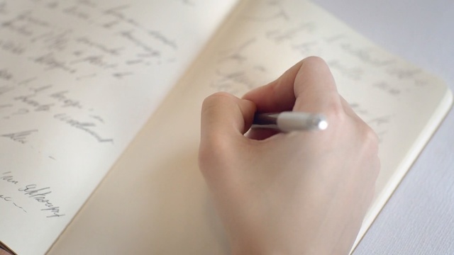 Video Reference: finger, hand, handwriting, writing, nail, font, paper, writing instrument accessory