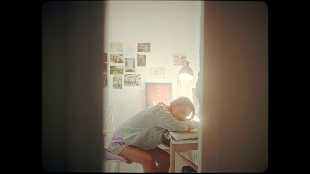 Video Reference: Photograph, Text, Snapshot, Room, Photography, Sitting, Portrait, Leg, Window, Square