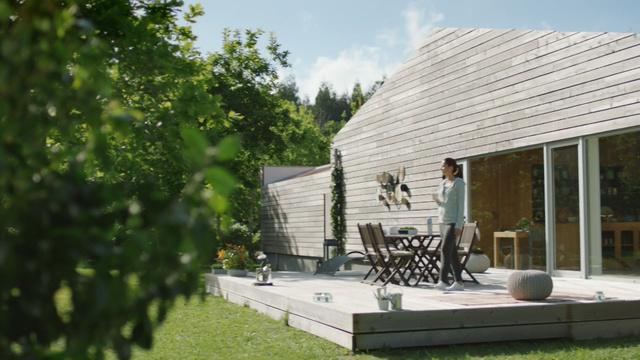 Video Reference: property, house, backyard, home, cottage, outdoor structure, real estate, yard, outdoor furniture, estate