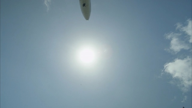 Video Reference: airship, aircraft, craft, sky, vehicle, clouds