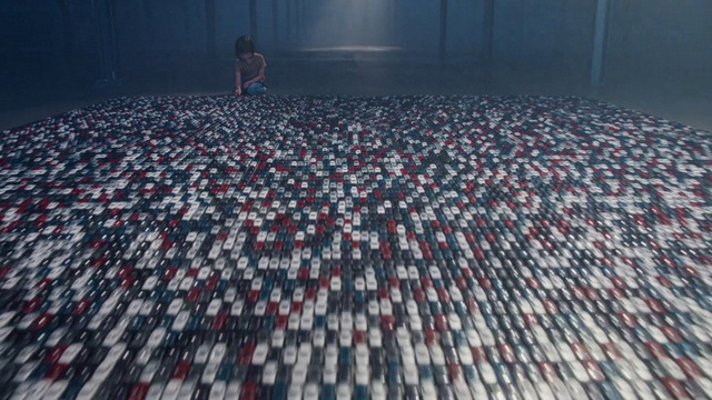 Video Reference: Floor, Flooring, Screenshot, Shadow, Metal, Crowd