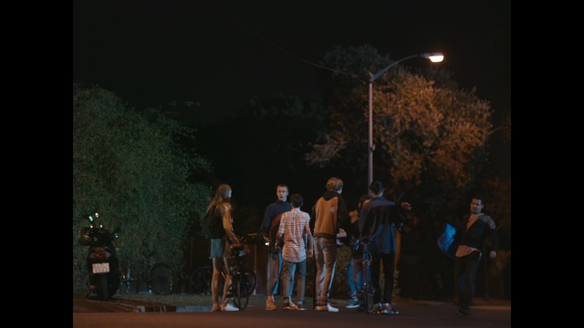 Video Reference: night, photograph, nature, darkness, tree, light, sky, fun, lighting, crowd