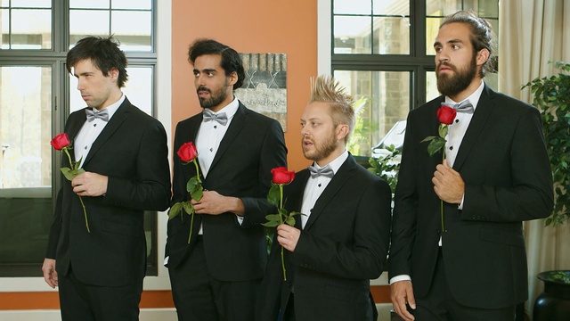 Video Reference: suit, formal wear, event, tuxedo, ceremony, groom, Person