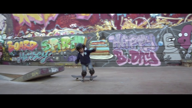Video Reference: Graffiti, Skateboard, Skateboarder, Art, Footwear, Street art, Skateboarding, Cool, Recreation, Sports equipment, Person
