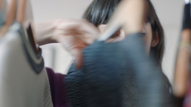 Video Reference: hair, beauty, shoulder, girl, black hair, hand, textile, long hair, neck, fun