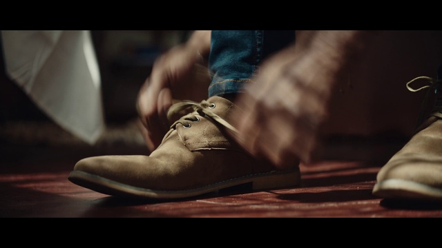 Video Reference: Footwear, Shoe, Brown, Leg, Still life photography, Photography, Hand, Outdoor shoe, Sneakers, Human leg