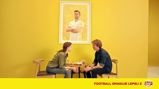 Video Reference: Yellow, Sitting, Conversation, Room, Table, Person