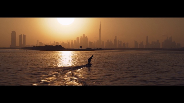 Video Reference: Water, Sky, Atmosphere, Light, Afterglow, Bird, Dusk, Red sky at morning, Sunlight, Lake