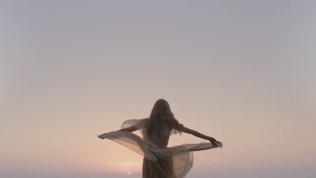 Video Reference: sky, cloud, calm, girl, sunlight, happiness, horizon, wind, stock photography