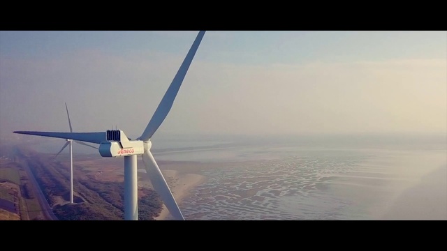 Video Reference: Wind turbine, Wind farm, Windmill, Sky, Wind, Atmospheric phenomenon, Water, Atmosphere, Cloud, Turbine