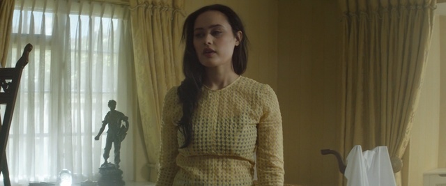 Video Reference: outerwear, dress, girl, fashion, textile, window, interior design, curtain, Person