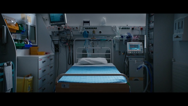 Video Reference: blue, room, hospital, screenshot, technology, service, clinic, space