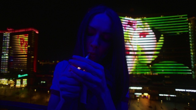 Video Reference: Light, Lighting, Night, Visual effect lighting, Neon, Darkness, Technology, Magenta, City