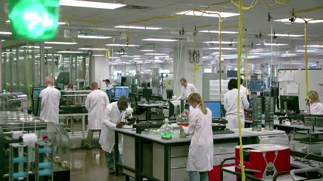 Video Reference: Factory, Laboratory, Building, Machine, Chemist, Chemistry, Research institute, Industry, Job, Researcher
