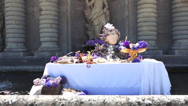 Video Reference: Purple, Lavender, Violet, Cake, Floral design, Floristry, Wedding cake, Wedding ceremony supply, Flower Arranging, Plant