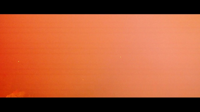 Video Reference: orange, red, blue, sky, atmosphere, yellow, text, horizon, light, red sky at morning