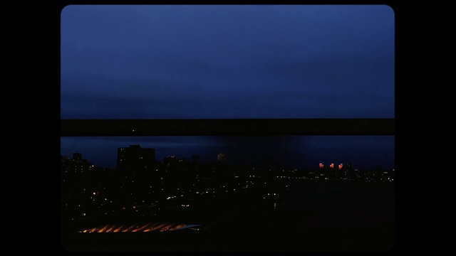 Video Reference: Sky, Blue, Night, Horizon, Atmospheric phenomenon, Darkness, Atmosphere, City, Evening, Midnight