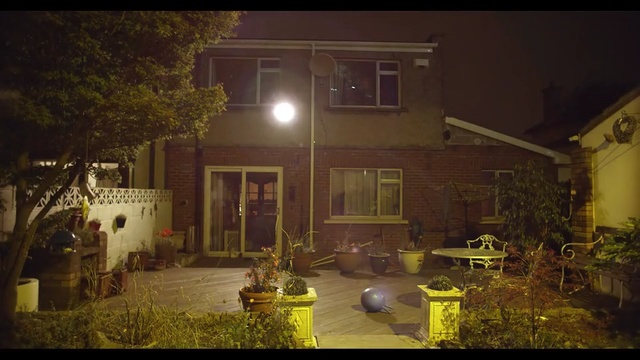 Video Reference: home, night, house, residential area, light, lighting, architecture, darkness, evening, tree