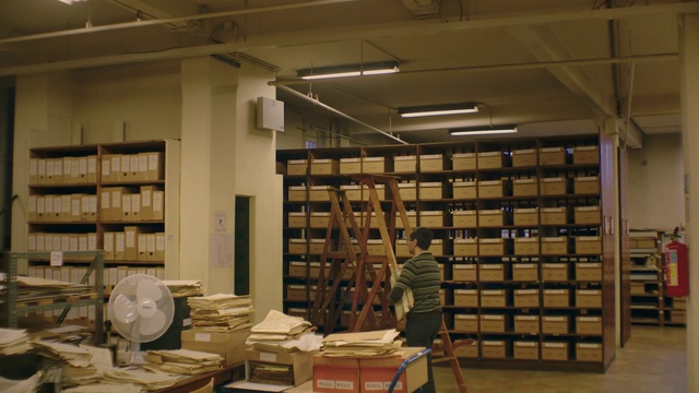 Video Reference: Building, Inventory, Warehouse, Book, Wood, Public library, Library, Shelving