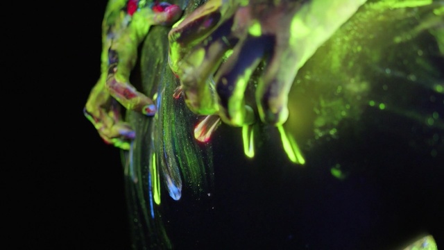 Video Reference: flora, close up, macro photography, organism, plant, water, plant stem, Person