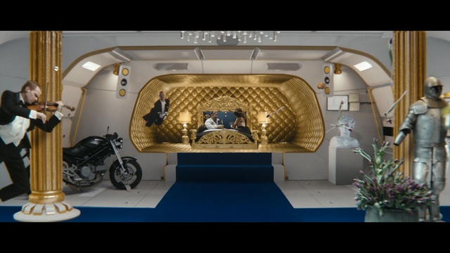 Video Reference: tourist attraction, interior design, furniture, Person