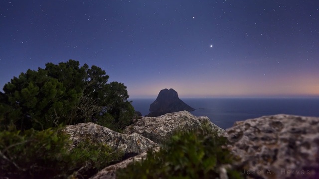 Video Reference: sky, nature, rock, night, atmosphere, star, outer space, tree, mountain, landscape