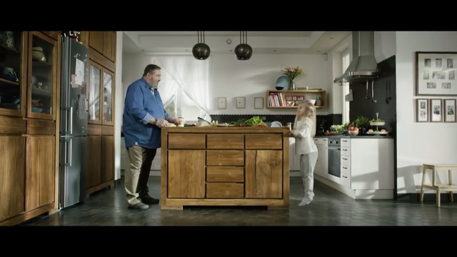 Video Reference: Furniture, Cabinetry, Kitchen, Room, Product, Floor, Table, Countertop, Interior design, Flooring, Person
