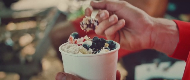 Video Reference: Food, Frozen yogurt, Cuisine, Sundae, Dish, Dessert, Ingredient, Frozen dessert, Meal, Ice cream