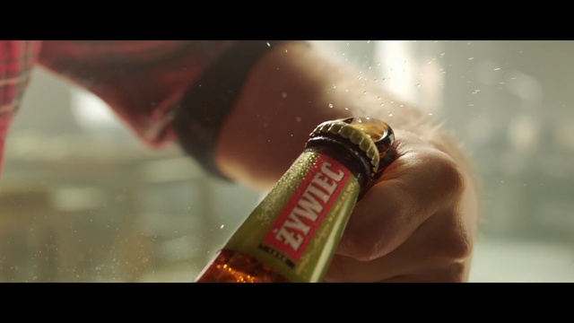 Video Reference: Alcohol, Drink, Liqueur, Bottle, Beer, Hand, Glass bottle, Macro photography, Red stripe