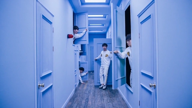 Video Reference: blue, photograph, room