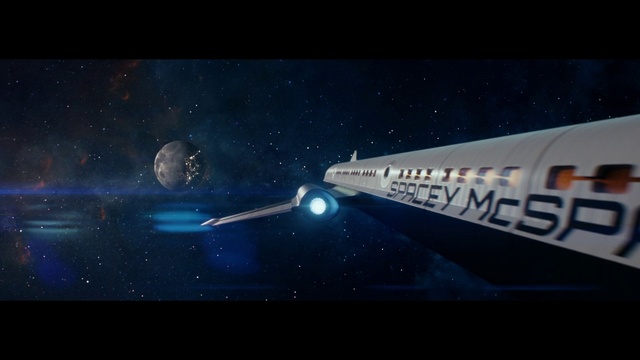 Video Reference: Outer space, Atmosphere, Sky, Spacecraft, Space, Astronomical object, Aerospace engineering, Screenshot, Font, Spaceplane