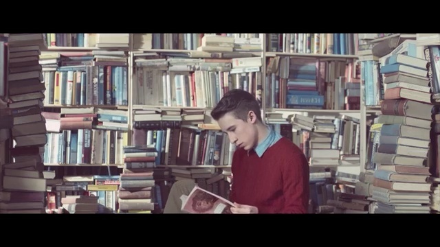 Video Reference: library, librarian, building, screenshot, bookselling, book, Person