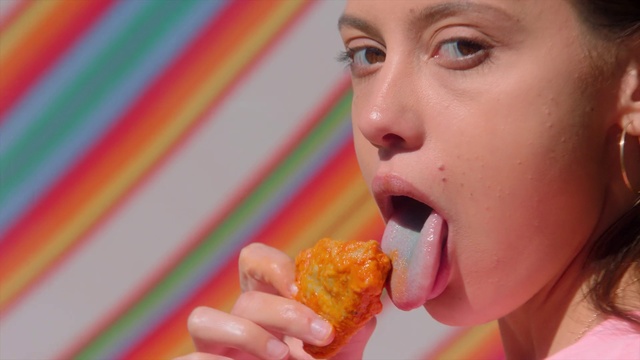 Video Reference: Junk food, Eating, Fast food, Mouth, Food, Food craving, Sweetness, American food, Neck, Dish