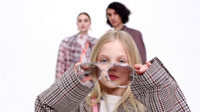 Video Reference: Eyewear, Glasses, Nose, Fun, Design, Photography, Plaid, Child, Vision care, Stock photography, Person