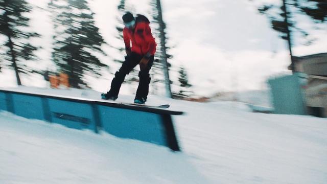 Video Reference: snow, winter, snowboarding, freezing, winter sport, snowboard, fun, tree, slopestyle, sports equipment