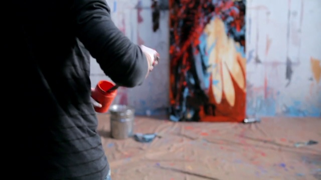 Video Reference: Red, Art, Street art, Artist, Visual arts, Mural, Graffiti, Fire extinguisher