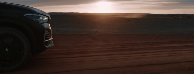 Video Reference: Natural environment, Desert, Automotive design, Sky, Landscape, Vehicle, Aeolian landform, Car, Luxury vehicle, Personal luxury car