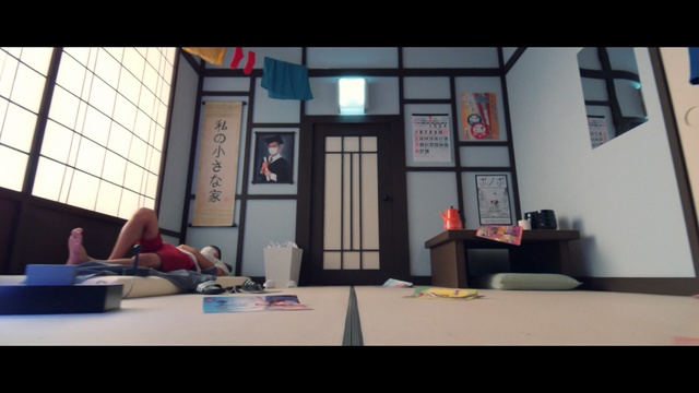 Video Reference: room, interior design, window, Person