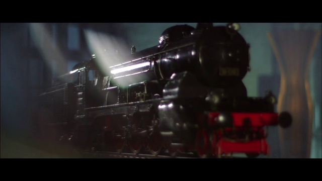 Video Reference: Mode of transport, Darkness, Movie, Photography, Fictional character, Screenshot, Steam engine