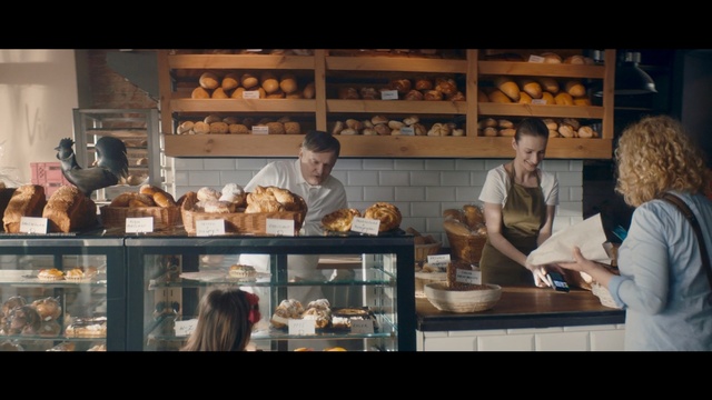 Video Reference: Bakery, Shopkeeper, Food, Business, Finger food, Cuisine, Restaurant, Baker, Baked goods, Pastry