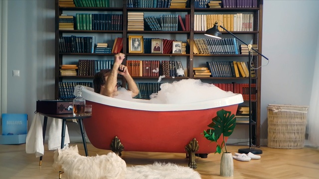 Video Reference: furniture, shelving, room, shelf, table, bookcase, interior design, living room, flooring, angle