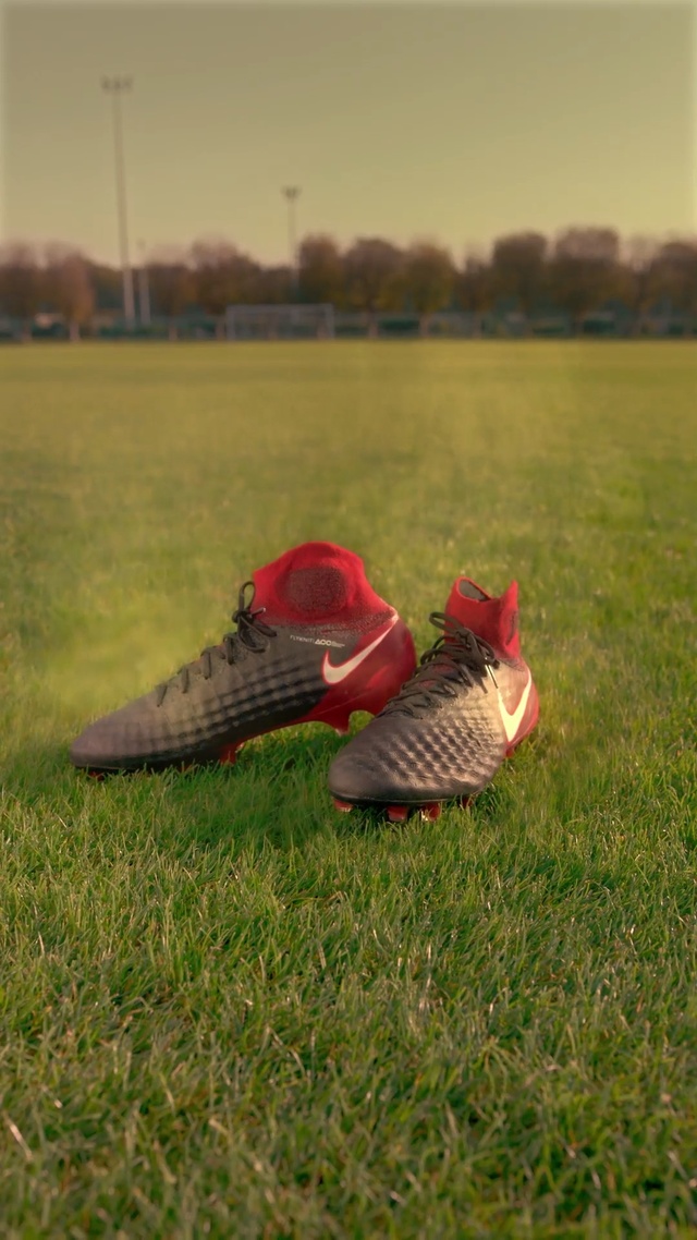 Video Reference: red, grass, plant, shoe, field, meadow, lawn, outdoor shoe, grassland, grass family