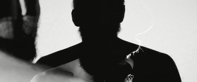 Video Reference: Black, White, Black-and-white, Monochrome, Neck, Shadow, Photography, Monochrome photography, Leg, Black hair