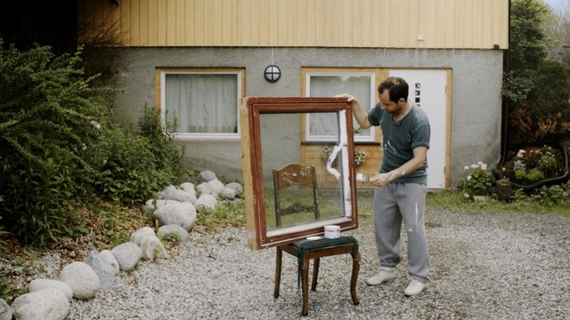 Video Reference: house, home, furniture, backyard, window, shed, yard, table, outdoor structure, tree