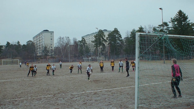 Video Reference: Team sport, Player, Sports, Ball game, Soccer, Competition event, Net, Sport venue, Team, Goal, Person