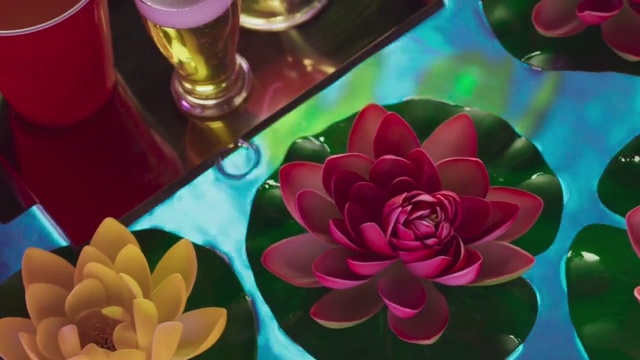 Video Reference: Flower, Lotus, Green, Light, Plant, Sacred lotus, Petal, Window, Purple, Tableware
