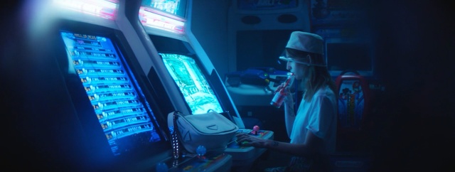 Video Reference: blue, technology, light, darkness, electronic device, neon, space, midnight, gadget, atm, bank