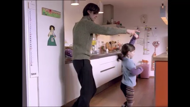 Video Reference: Shoulder, Standing, Snapshot, Room, Child, Leg, Toddler, Furniture, Baby